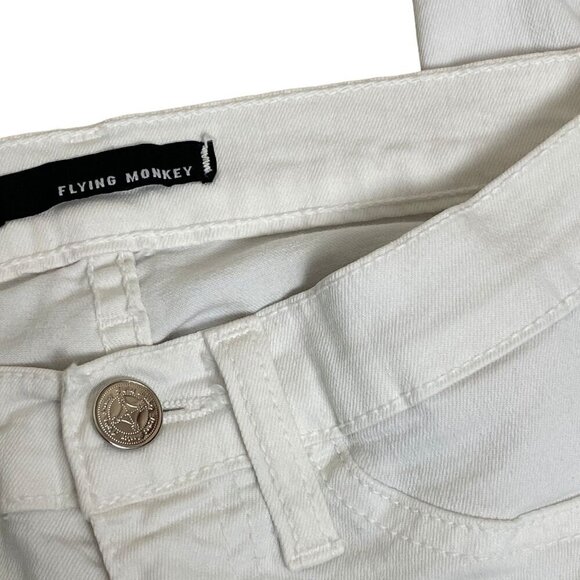 Flying Monkey White Skinny Jeggings Jean-Like Leggings JRs Sz 1 Style#L7384 - Picture 3 of 9